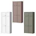Modern Storage Dresser with Multiple Colors White Pink Green and Cabinet Doors