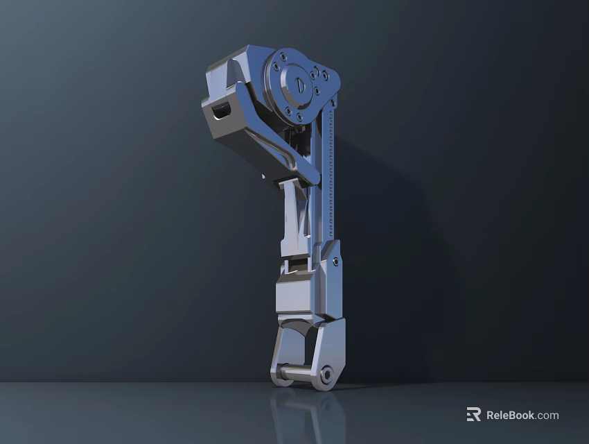 Smart Machine Robotic Mechanical Arm With Precision Metal Structure And Joints 3d model 