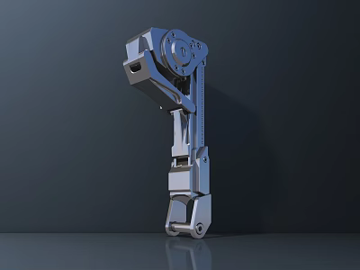 Smart Machine Robotic Mechanical Arm With Precision Metal Structure And Joints 3d model