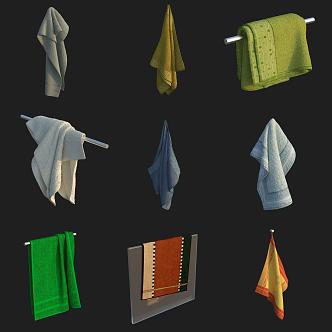 Paz towel combination 3d model