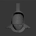Metal Protective Helmet With Grid Visor And Tall Front Plate Design