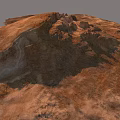 Rugged Rocky Terrain With Natural Geological Formations And Eroded Surfaces