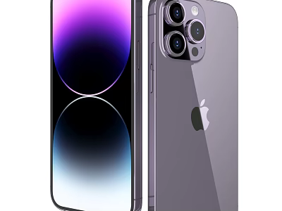 Apple iPhone 15 Pro Graphite Color With Triple Camera System And Sleek Gradient Display Design 3d model