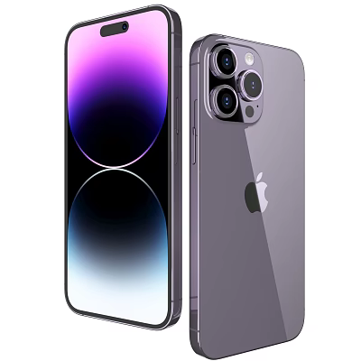 Apple iPhone 15 Pro Graphite Color With Triple Camera System And Sleek Gradient Display Design 3d model