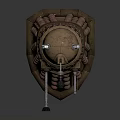 Futuristic Metal Building Structure With Dome Top Spherical Decor And Mechanical Arm Design