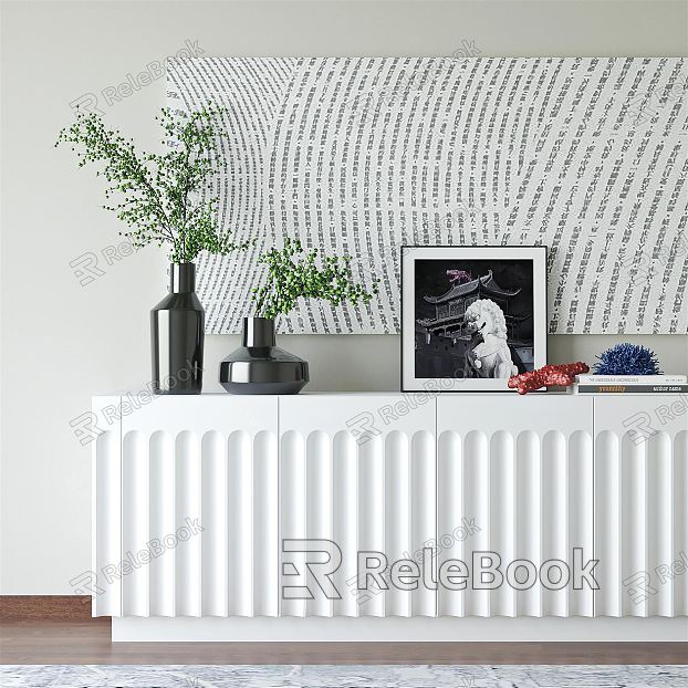 Modern Entrance Cabinet Sideboard TV Cabinet Decorative Cabinet Low Cabinet Cabinet Decoration model