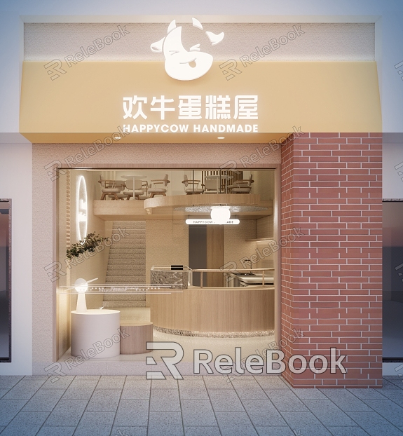 Sweet shop, cake shop, bakery, coffee shop, water bar model