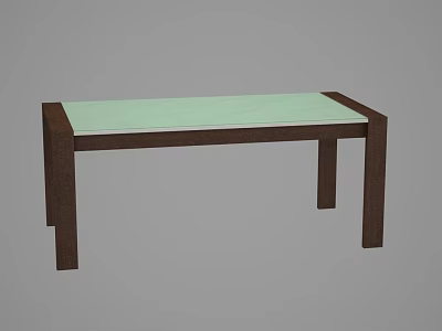 Minimal dining table 3d model