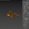 Futuristic Spacecraft Navigating Through Deep Space With Cosmic Galaxy Background