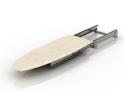 Modern retractable ironing board 3d model