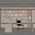 Modern study 3d model
