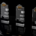2023 HLA Hot Sales Trophies With Crystal Design And Logos