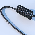 Practical Black Coiled Cable Organizer As Essential Household Item For Daily Use