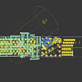 Tech Inspired Exhibition Hall With World Map Display Screens Printers And Welcome Sign