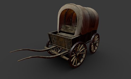 Wild West Carriage 3d model