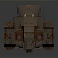 Mechanical Frog 3D Model Featuring Rusty Metal Robotic Structure And Biological Form