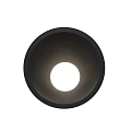 Modern Black Downlight Spotlight with Adjustable Design for Home Ceiling Lighting 3d model
