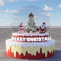 Festive Christmas Photo Spot With Snow Globe Santa Tree And Gifts