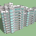Modern Residential Exterior Design With Multiple Floors Glass Windows Balconies And Green Lawn