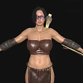 Realistic Woman Primitive Barbarian Tribal Characters Female Characters 3d model
