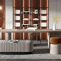 Modern study 3d model