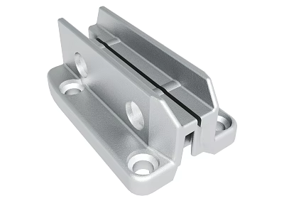 Aluminum Metal Bracket With Slotted Design And Mounting Holes For Mechanical Applications 3d model