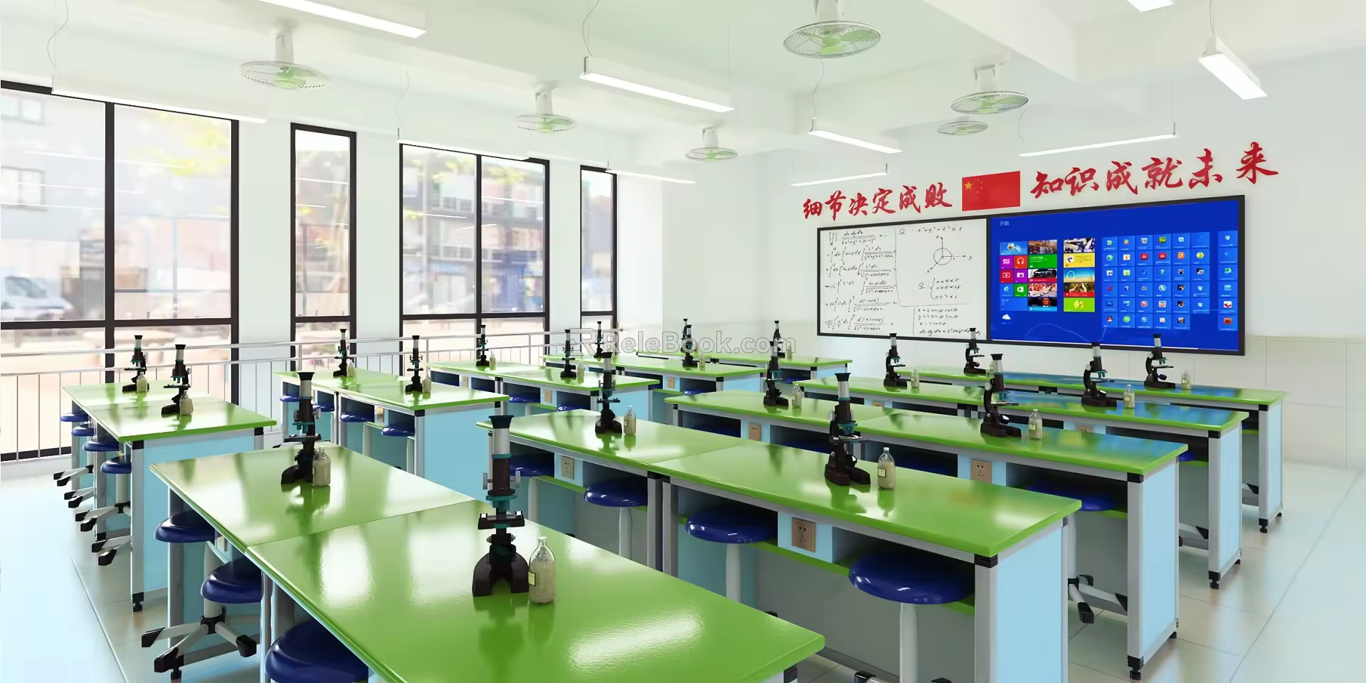 Experimental classroom laboratory test bench 3d model