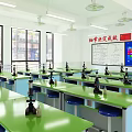 Experimental classroom laboratory test bench 3d model