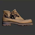 Brown Leather Ankle Boots With Zipper Design And Thick Non Slip Sole For Daily Wear