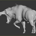 Modern Fierce Tooth Ancient Creatures 3d model