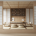 Japanese Tea Room Tatami Tea Room 3d model