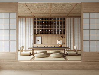 Japanese Tea Room Tatami Tea Room 3d model