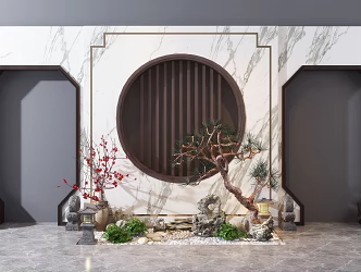 New Chinese gardening sketch 3d model