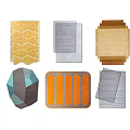 Modern Shape Carpet Contrast Irregular Graphic Carpet 3d model
