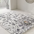 Modern Square Carpet 3d model