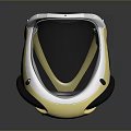 Modern Yellow And White Safety Helmet With Transparent Face Shield For Protection