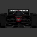 McLaren Race Car With Sleek Aerodynamic Design And Red Blue Black Color Scheme