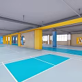 campus culture movement space overhead layer 3d model