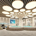 Luxury SPA Sauna Interior Design With Indoor Pool And Relaxation Lounge Areas