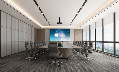 Modern Conference Room 3d model