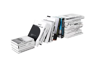 Books 3d model