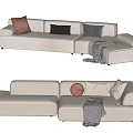 Modern Multiplayer Sofa 3d model