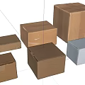 Cardboard Storage Boxes in Various Sizes and Colors for Home and Office Use