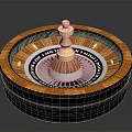 Architectural Circular Dome Structure With Wooden Decorative Frame And Golden Central Ornament