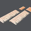 Traditional Thatch Roof Components Made of Natural Material For Buildings