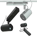 Projection Monitoring Device With Mounted Bracket White Black Design And USB Ports