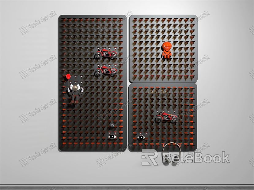 Modern Hole Board Wall Decoration Hanging Board model