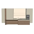 Modern Kitchen Cabinetry Design With Light Wooden Accents And Sleek Countertop