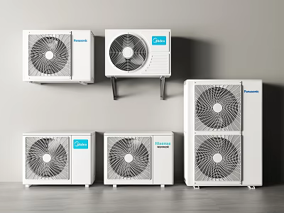 Modern air conditioner, air conditioner, external unit, central air conditioner, ceiling air conditioner, ceiling air conditioner 3d model