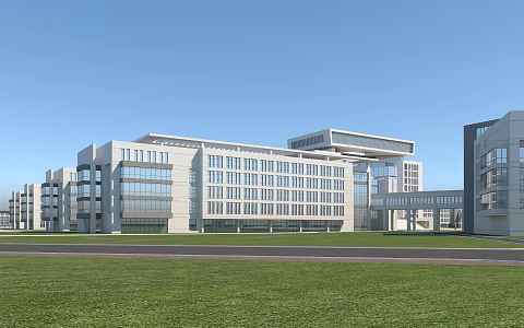 Modern Schools Primary and Secondary Schools 3d model